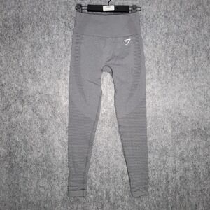 Gymshark Vital Seamless Legging Womens Compression High Waist Shaping Small Grey